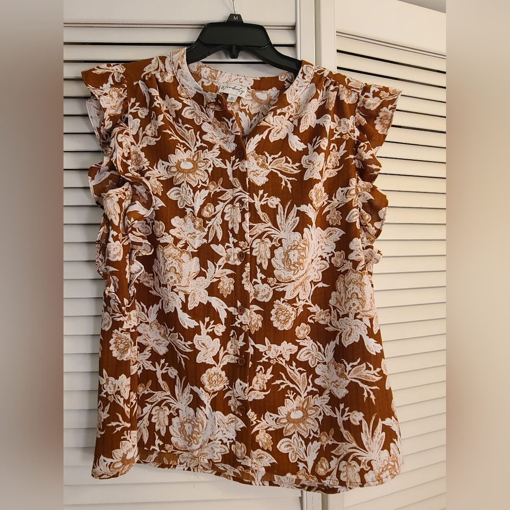 Wonderly Autumn Floral Top